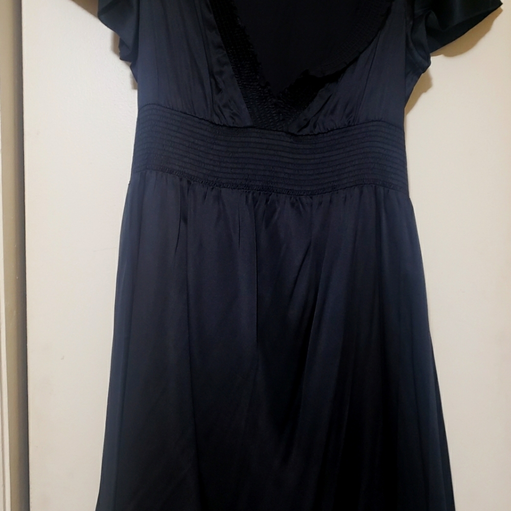 BCBG Black Satin Dress
